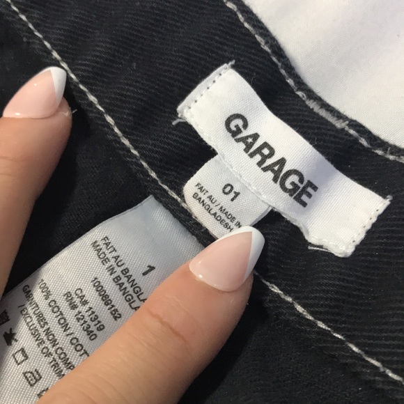 garage black and white stitching carpenter pants !! - Picture 3 of 5